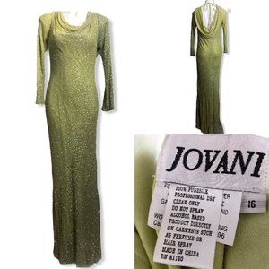 Jovani sequin sleeveless full length formal Dress